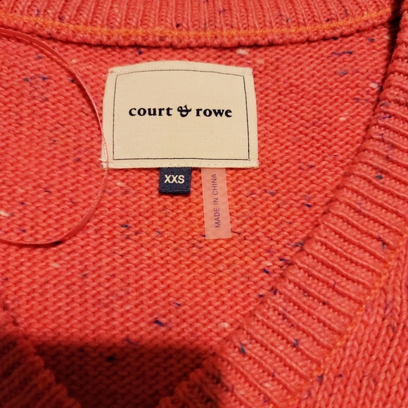 Court & Rowe Flecked Vivid Pink Knit Sweater - Picture 6 of 8